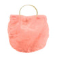 Peach  Solid Faux Fur Tote Crossbody Bag, this cute and attractive crossbody bag is awesome to show your trendy choice that will make you stand out. It gives you the best support for carrying the handy stuff. Have fun and look stylish with this beautiful crossbody bag that will amp up your attire surely. It's versatile enough for wearing straight through the week. Perfectly lightweight to carry around all day. Perfect Birthday Gift, Anniversary Gift, Mother's Day Gift, Graduation Gift, Valentine's Day Gift.