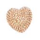 Peach Trendy Stylish Rhinestone Pave Heart Stretch Ring. Beautifully crafted design adds a gorgeous glow to any outfit. Jewelry that fits your lifestyle! Perfect Birthday Gift, Anniversary Gift, Mother's Day Gift, Anniversary Gift, Valentine's Day Gift, Graduation Gift, Prom Jewelry, Just Because Gift, Thank you Gift.