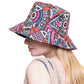 Pink Geometric Patterned Bucket Hat, Keep your styles on even when you are relaxing at the pool or playing at the beach. Large, comfortable, and perfect for keeping the sun off of your face, neck, and shoulders. Perfect gifts for weddings, anniversaries, holidays, Mardi Gras, Valentine’s Day, or any occasion.