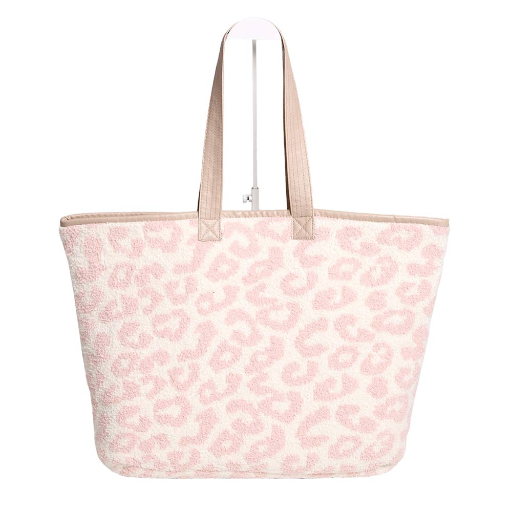 Pink Leopard Tote Bag, is an especially designed tote bag to make you stand out in perfect style. It enriches your gorgeousness and looks stylish. This Leopard-themed bag is Versatile enough for wearing straight through the week. perfectly lightweight to carry around all day. The best way to carry all of your necessary things altogether.