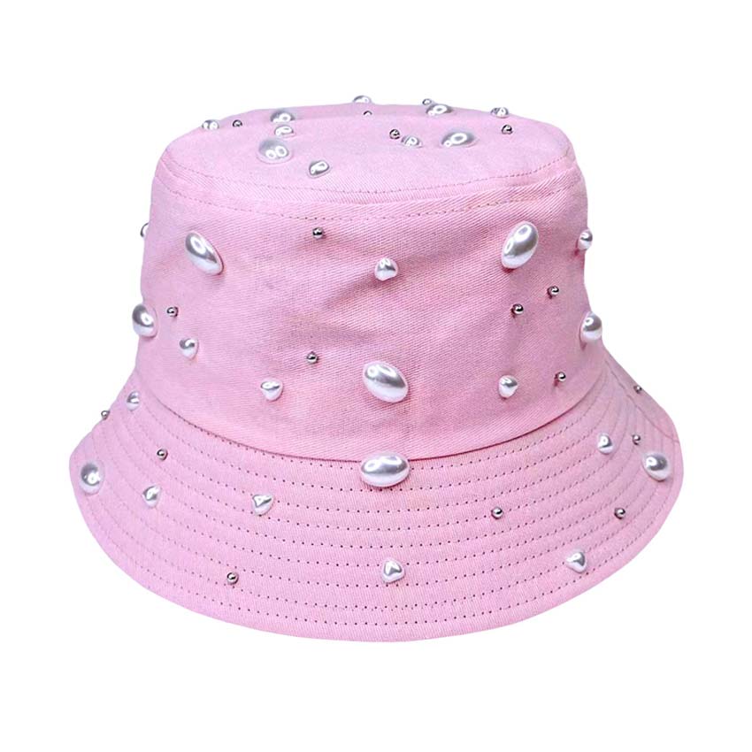 Pink Pearl Embellished Bucket Hat, a beautifully designed hat with combinations of perfect colors that will make your choice enrich to match your outfit. The Pearl embellished bucket hat makes you tremendous at the party and absolutely gets many compliments. Show your trendy side with this lovely bucket hat. Offer great protection, Keeps the sun from your face. 