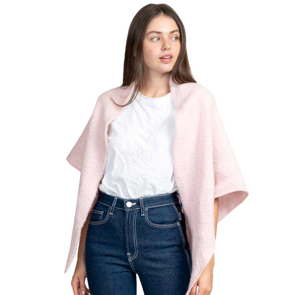 Pink Plain Solid Triangle Scarf Shawl, is accented by a triangle style design in a Plain solid color, warm cozy over the shoulder scarf, plushy addition to any cold-weather ensemble, adds a modern touch to the cozy style. It's a design that gives any outfit a unique look. As a modern fashionista, try wearing this luxurious scarf. It'll definitely become a favorite in your accessories collection. Perfect Gift for Birthday, Holiday, Anniversary, Christmas, Fun Night Out, etc. 
