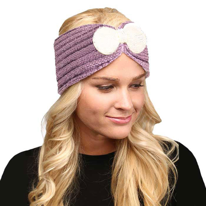 Pink Soft Knit Accented Plush Bow Detailed Warm Winter Headband Ear Warmer, soft & furry ear warmer will shield your ears from cold winter weather ensuring all day comfort, knotted headband creates a cozy, trendy look, both comfy and fashionable with a pop of color. These are so soft and toasty you’ll want to wear them everywhere.