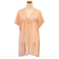 Pink Solid Cover Up Kimono Poncho, The lightweight Kimono poncho top is made of soft and breathable Polyester material. short sleeve swimsuit cover up with open front design, simple basic style, easy to put on and down. Perfect Gift for Wife, Mom, Birthday, Holiday, Anniversary, Fun Night Out.