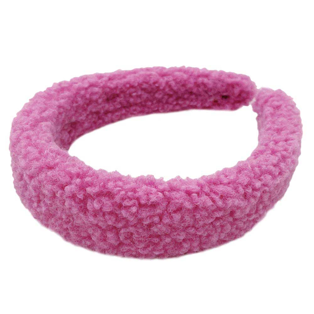 Pink Solid Sherpa Headband, Solid Sherpa Headband making you feel extra glamorous. Push back your hair with this pretty headband to make you attractive on special occasions. Add a pop of color to any plain outfit and make your outlook an awesome match! Be ready to receive compliments with this beautiful Sherpa headband. Be the ultimate trendsetter wearing this chic headband with all your stylish outfits and rock the special occasions!