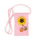 Pink Sunflower Patch Accented Mini Straw Crossbody Bag, these straw Crossbody Bag are designed with Sunflower Patch, looking lovely and attractive; they are lightweight to carry and durable to serve you for a long time, giving you good use feeling; Easy to carry specially when you need hands-free, fun, vibrant colors casual or a night out on the town or hang out on the beach. Perfect Birthday Gift, Valentine's Day Gift, Anniversary Gift, Loved One Gift, Mother's Day Gift, Vacation, etc