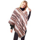 Vertical Patterned Poncho, Women V-Neck Ruana, ideal for layering, this chevron design will accent your look while keeping you warm and cozy. Fall fashion made easy. Perfect Birthday Gift, Christmas Gift, Anniversary Gift, Regalo Navidad, Regalo Cumpleanos, Valentine's Day Gift