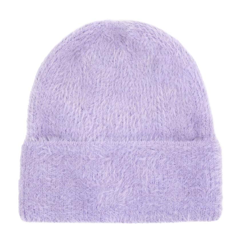 Purple Fuzzy Solid Beanie Hat, wear it with any outfit before running out of the door into the cool air to keep yourself warm and toasty and absolutely unique. You’ll want to reach for this toasty beanie to stay trendy on any occasion at any place. Accessorize the fun way with this fuzzy solid Beanie Hat. It's an awesome winter gift accessory for Birthdays, Christmas, Stocking stuffers, holidays, anniversaries, and Valentine's Day to friends, family, and loved ones. Happy winter!