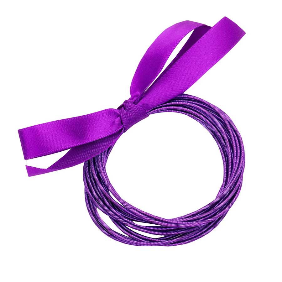 Purple 15PCS Guitar String Stackable Stretch Bracelets, These stackable bracelets can light up any outfit, and make you feel absolutely flawless. Fabulous fashion and sleek style adds a pop of pretty color to your attire, coordinate with any ensemble from business casual to everyday wear. Perfect jewelry to enhance your look. Awesome gift for birthday, Anniversary, Valentine’s Day or any special occasion.