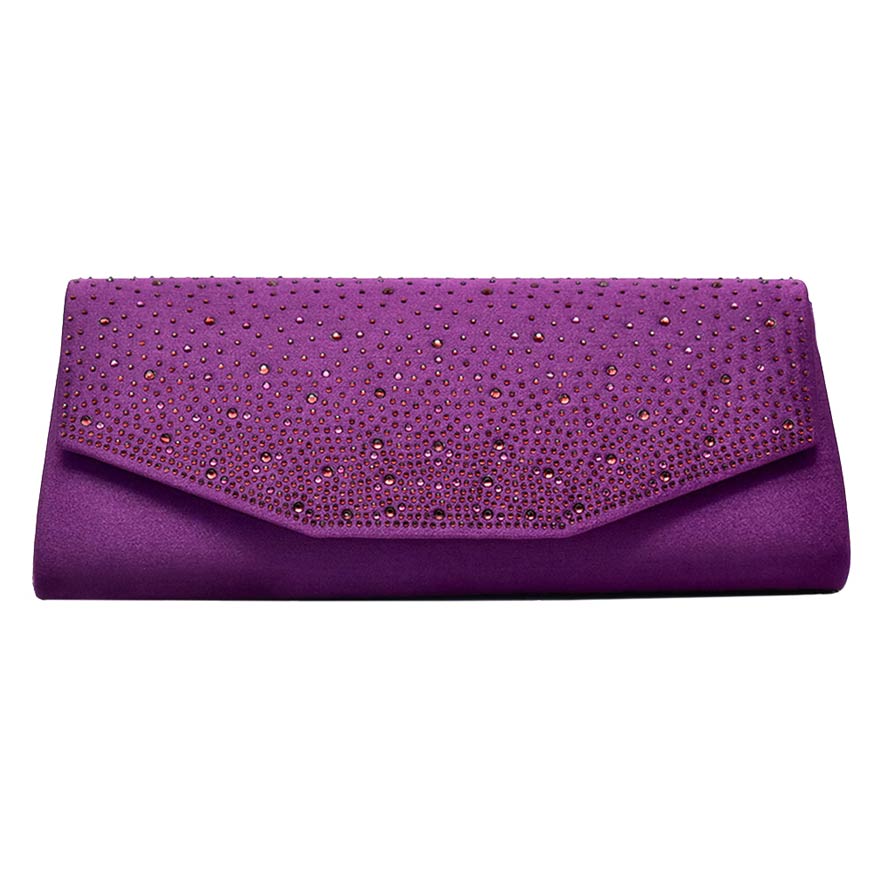 Purple Bling Solid Rectangle Evening Clutch Crossbody Bag, look like the ultimate fashionista when carrying this small clutch bag, great for when you need something small to carry or drop in your bag. Perfect gifts for weddings, birthdays, Mother’s Day, anniversaries, holidays, Mardi Gras, Valentine’s Day, or any occasion.