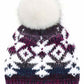 Purple C.C Multi Yarn Aztec Beanie Hat, before running out the door into the cool air, you’ll want to reach for this toasty Aztec beanie to keep you incredibly warm. Accessorize the fun way with this beanie winter hat, it's the autumnal touch you need to finish your outfit in style. Awesome winter gift accessory! Perfect Gift Birthday, Christmas, Stocking Stuffer, Secret Santa, Holiday, Anniversary, Valentine's Day, Loved One.