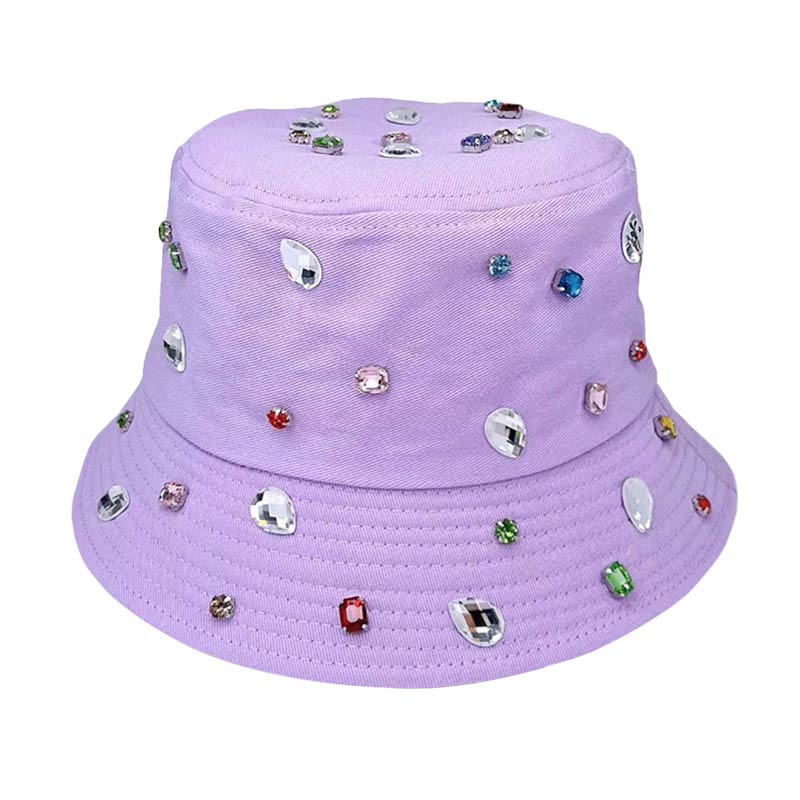 Purple Stone Embellished Bucket Hat, a beautifully designed hat with combinations of perfect colors that will make your choice enrich to match your outfit. The stone embellished bucket hat makes you sparkly at the party and absolutely gets many compliments.