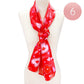 Red  6PCS Silk Feel Satin Striped Heart Pattern Print Scarves, Accent your look with this soft, highly versatile scarf. Great for daily wear in the cold winter to protect you against chill, classic infinity-style scarf. Perfect Gift for Wife, Mom, Birthday, Holiday, Anniversary, Fun Night Out, Valentine's Day Gift.