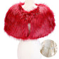 Red Fashionable Faux Fur Cape Scarf, beautifully designed that makes your beauty more enriched. Great to wear daily in the cold winter to protect you against the chill. It amplifies the glamour with a plush material that feels amazing snuggled up against your cheeks. It gives a lot of options to dress up your attire. It goes well with any outfit from jeans and a tee to work trousers and a sweater. Feel comfortable and stylish at any place, any time. 