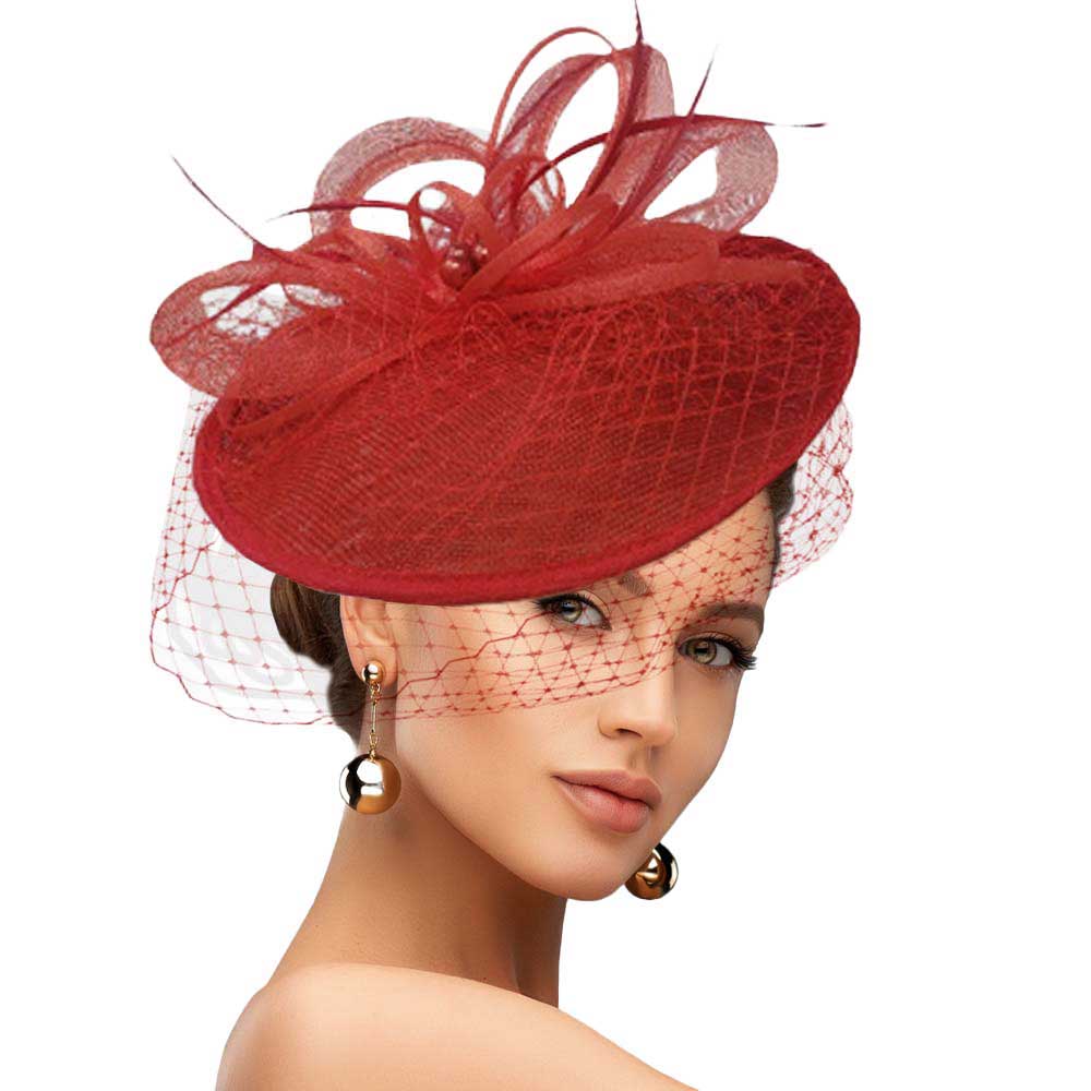 Red Feather Mesh Fascinator Headband, Stylish Fascinator hat, noble, delicate mesh feathers and material is compertable and easy wearing also add glamour and fancy charming. This timeless pieces are Perfect for a fancy formal event, a ladies luncheon, a tea party, cocktail party, prom, Kentucky Derby, Grand National, Melbourne Cup, Triple Crown, wedding or any special occasion.