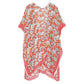 Red Flower Leaf Printed Cover Up Kimono Poncho, This timeless Kimono Poncho is Soft, Lightweight and Breathable Fabric, Comfortable to Wear. Sophisticated, flattering and cozy, this Poncho drapes beautifully for a relaxed, pulled-together look. Suitable for Weekend, Work, Holiday, Beach, Party, Club, Night, Evening, Date, Casual and Other Occasions in Spring, Summer and Autumn. 