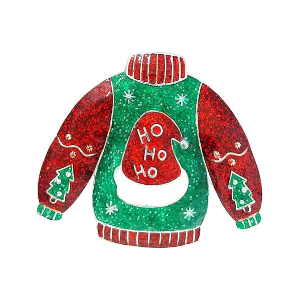 Red Santa Hat Centered Glitter Cloth Pin Brooch, Get ready for Christmas with these pin brooches, carry the spirit of Christmas from head to toe. Perfect for adding just the right amount of shimmer & shine and a touch of class to special events. Perfect Christmas gift for your loved ones.