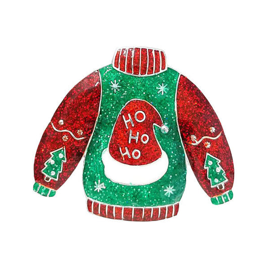 Red Santa Hat Centered Glitter Cloth Pin Brooch, Get ready for Christmas with these pin brooches, carry the spirit of Christmas from head to toe. Perfect for adding just the right amount of shimmer & shine and a touch of class to special events. Perfect Christmas gift for your loved ones.