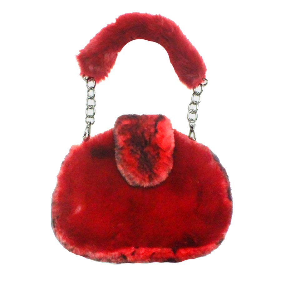 Red Pattern Detailed Faux Fur Shoulder Bag. Look like the ultimate fashionista carrying this small quilted bag! It will be your new favorite accessory. Easy to carry specially lightweight ideal for a night out on the town. Perfect Gift for Birthday, Holiday, Christmas, New Years, Anniversary, Valentine's day.