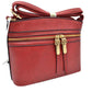 Red Zipper Detail Women's Crossbody Soft Leather Bag, These cross body bag is stylish daytime essential. Featuring one spacious big compartments and a shoulder strap. Show your trendy side with this awesome crossbody bag. perfectly lightweight to carry around all day. Hands-Free Cross-Body adds an instant runway style to your look, giving it ladylike chic. This handbag is destined to become your new favorite. 