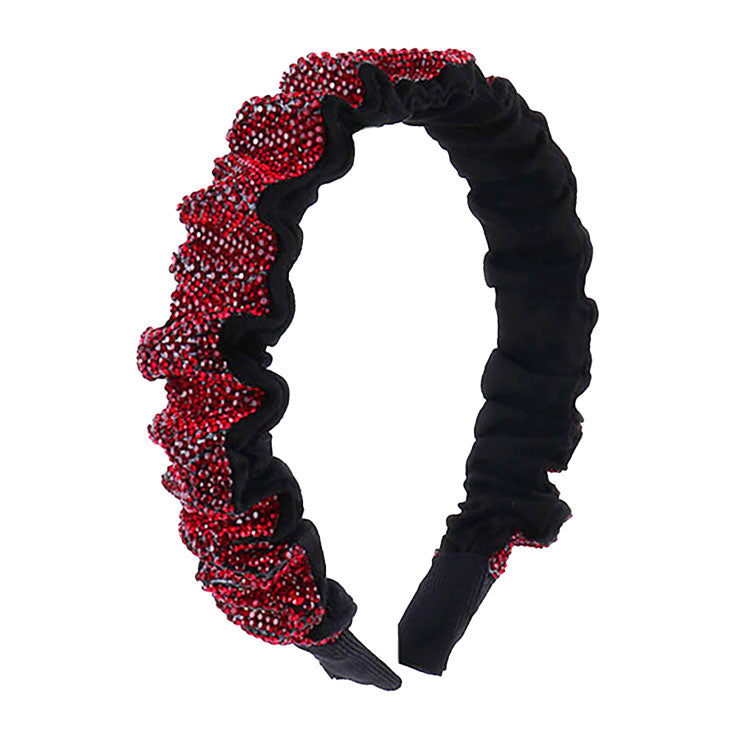 Red Trendy Braided Knotted Bling Pleated Headband. Create a natural look while perfectly matching your color with the easy to use Braided Headband. Adds a super neat and trendy twist to any boring style. Perfect for everyday wear; special occasions, outdoor festivals and more. Available in a variety of colors!