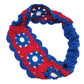 Red Trendy Flower Crochet Elastic Headband, A crochet flower Headband is the perfect spring accessory and so much fun to make! The elastic wide crochet headbands are made from an breathable material, soft, and comfortable to wear for long periods of time, Colorful crochet hairband for girls, women will ensure your hairstyle stands out from the rest. Simple and elegant design, you can wear them when you go to work or school, do sports, party, ceremony, traveling, hang out.