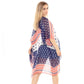 Red White Blue Striped American Flag Kimono USA Flag Cover up Beachwear is made easy, relaxed silhouette, perfectly breezy & laid-back, an accessory easy to pair with many tops, elevating any casual outfit! Perfect Gift! Independence Day, 4th of July, Memorial Day, Flag Day, Labor Day, Election Day, Veterans Day, President Day