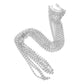 Rhodium Rhinestone Fringe Barrette. Accent your hairstyle with the fashionable flirty look of this chic bow barrette. It is a great accessory to embellish a bridesmaid’s hair, to add a touch of stylishness when wearing a Sunday dress, to enhance the look of a pageant outfit, or to stand out as the birthday girl.