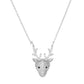 Rhodium White Gold Dipped CZ Rudolph Pendant Necklace. Beautifully crafted design adds a gorgeous glow to any outfit. Jewelry that fits your lifestyle! Perfect Birthday Gift, Anniversary Gift, Mother's Day Gift, Anniversary Gift, Graduation Gift, Prom Jewelry, Just Because Gift, Thank you Gift.