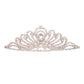 Rose Gold Teardrop Centered Princess Tiara, this tiara features precious and an artistic design. Perfect for adding just the right amount of shimmer & shine, will add a touch of class, beauty and style to your special events. Suitable for Wedding, Engagement, Prom, Dinner Party, Birthday Party, Any Occasion You Want to Be More Charming.