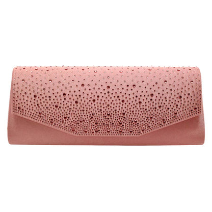 Rose Gold Bling Solid Rectangle Evening Clutch Crossbody Bag, look like the ultimate fashionista when carrying this small clutch bag, great for when you need something small to carry or drop in your bag. Perfect gifts for weddings, birthdays, Mother‚Äö√Ñ√¥s Day, anniversaries, holidays, Mardi Gras, Valentine‚Äö√Ñ√¥s Day, or any occasion.