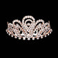 Rose Gold Crystal Rhinestone Pave Princess Mini Tiara, this princess mini tiara is made of rhinestone that amps up your beauty with confidence on any special occasion. Easy wear, sturdy and non-breakable headgear makes it durable. The mini hair accessory is really beautiful, Pretty, and lightweight. It makes You More Eye-catching at events and wherever you go.