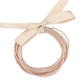 Rose Gold Fashionable Guitar String Stackable Stretch Bracelets. These stackable bracelets can light up any outfit, and make you feel absolutely flawless. Fabulous fashion and sleek style adds a pop of pretty color to your attire, coordinate with any ensemble from business casual to everyday wear.