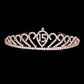 Rose Gold Sweet 15 Rhinestone Princess Tiara. The wedding tiara is a classic royal tiara made from gorgeous rhinestone is the epitome of elegance and bridal luxury and grace. Unique Hair Jewelry is suitable for any special occasions such as wedding engagement,prom,evening,etc.It's the most exquisite gift for the bride to be.It as the perfect complement will make your whole wedding dress look come to life.