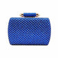 Royal Blue Bling Rectangle Evening Clutch Crossbody Bag, These Bling details Clutch bags are fit for all occasions and places. perfect for makeup, money, credit cards, keys or coins, and many more things. This handbag features a top Clasp Closure for security and contains a detachable shoulder chain that makes your life easier and trendier. Its catchy and awesome appurtenance drags everyone's attraction to you. Perfect gift ideas for a Birthday, Holiday, Christmas, Anniversary, Valentine's Day, etc. 