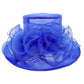 R;oyal Blue Flower Accented Dressy Hat, is an elegant and high-fashion accessory for your modern couture. Unique and elegant hats, family, friends, and guests are guaranteed to be astonished by this flower-dressy hat. The fascinator hat with exquisite workmanship is soft, lightweight, skin-friendly, and very comfortable to wear. The trendy and stunning style adds a touch of ethereal fairytale sparkle to your, which makes you more charming in the crowd. 