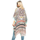 Rust Boho Patterned Cover Up Kimono Poncho, on trend & fabulous, a luxe addition to any cold-weather ensemble. The perfect accessory, luxurious, trendy, super soft chic capelet, keeps you warm and toasty. You can throw it on over so many pieces elevating any casual outfit! Perfect Gift for Wife, Mom, Birthday, Holiday, Anniversary, Fun Night Out.