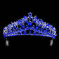 Sapphire Multi Stone Embellished Princess Tiara, This elegant shining Stone design, makes you more charming. A stunning Multi Stone Embellished Princess Tiara that can be a perfect Bridal Headpiece. Suitable for Any Occasion You Want to Be More Charming. These are Perfect Birthday Gifts, Anniversary Gifts, and Graduation gifts.