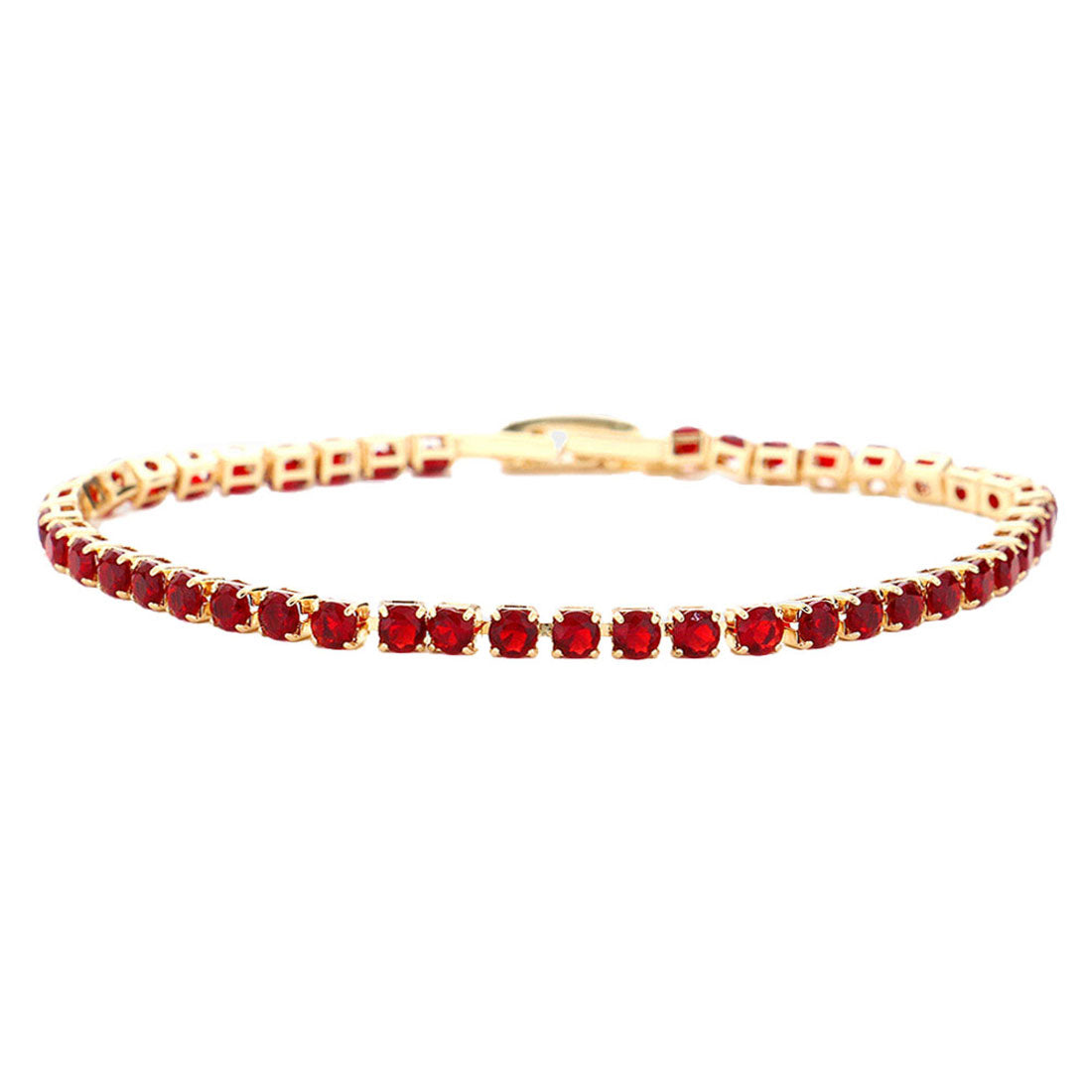 Siam Brass Metal Tennis Evening Bracelet, Get ready with these Evening Bracelet, put on a pop of color to complete your ensemble. Perfect for adding just the right amount of shimmer & shine and a touch of class to special events. Perfect Birthday Gift, Anniversary Gift, Mother's Day Gift, Graduation Gift.