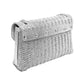 Silver Bling Flap Bag Shoulder Crossbody Evening Bag, is the perfect choice to carry on the special occasion with your handy stuff. It is lightweight and easy to carry throughout the whole day. You'll look stunning and the ultimate fashionista while carrying this trendy Crossbody Evening Bag. The flap cover makes it secure. This stunning Crossbody bag is perfect for weddings, parties, evenings, cocktail parties, wedding showers, receptions, proms, etc.