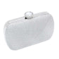 Silver Bling Rectangle Clutch Evening Crossbody Bag, is beautifully designed and fit for all occasions & places. Show your trendy side with this awesome clutch crossbody bag. Versatile enough for carrying straight through the week, perfectly lightweight to carry around all day on special occasions. Perfect for makeup, money, credit cards, keys or coins, and many more things. 
