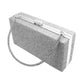Silver  Bling Rectangle Evening Tote Clutch Crossbody Bag, This high quality Tote Crossbody Bag is both unique and stylish. perfect for money, credit cards, keys or coins and many more things, light and gorgeous. perfectly lightweight to carry around all day. Look like the ultimate fashionista carrying this trendy Rectangle Evening Tote Crossbody Bag!
