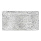 Silver Bling Studded Evening Clutch Crossbody Bag, is the perfect choice to carry on the special occasion with your handy stuff. It is lightweight and easy to carry throughout the whole day. You'll look like the ultimate fashionista while carrying this Crossbody Evening Bag. This stunning Bling Studded Clutch bag is perfect for weddings, parties, evenings, cocktail parties, wedding showers, receptions, proms, etc.