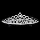 Silver Bridesmaid Rhinestone Pave Party Tiara. This elegant rhinestone design, makes you more charm. A stunning bridesmaid Tiara that can be a perfect Bridal Headpiece. This tiara features precious stones and an artistic design. This hair accessory is really beautiful, Pretty and lightweight. Makes You More Eye-catching at events and wherever you go. Suitable for Wedding, Engagement, Birthday Party, Any Occasion You Want to Be More Charming.