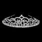 Silver Crystal Rhinestone Happy Birthday Party Tiara. this crystal rhinestone tiara is a classic royal tiara made from gorgeous rhinestone that reveals the epitome of elegance and birthday luxury, and grace. This unique Hair Jewelry is suitable for birthdays. to add a luxe, attraction, and a perfect touch of class. It's a very exquisite gift for the birthday girl that will bring a smile of joy to her.