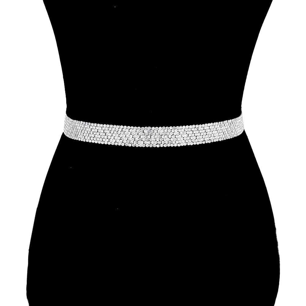 Silver Crystal Rhinestone Sash Ribbon Bridal Wedding Belt Headband, is an awesome crystal sash ribbon designed headband that surely amps up your beauty and adds extra luxe to your outlook on special occasions. The ultimate gorgeous headband with a beautiful belt design is just what you need to update your wardrobe in a glamorous style. Wear this headband at a wedding or bridal confidently to show your elegance and perfect class and make you stand out from the crowd.
