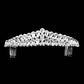 Silver Crystal Teardrop Cluster Pageant Queen Tiara, Perfect for adding just the right amount of shimmer & shine, will add a touch of class, beauty and style to your hair sparkling all day & all night long. 