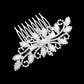 Silver Cz Marquise Accented Hair Comb, amps up your hairstyle with a glamorous look on special occasions with this Cz Marquise Accented Hair Comb! It will add a touch to any special event. These are Perfect Birthday Gifts, Anniversary Gifts, Mother's Day Gifts, Graduation gifts, and any occasion.