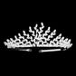 Silver Cz Marquise Stone Cluster Princess Tiara, the cluster princess tiara is a classic royal tiara made from gorgeous marquise stone and is the epitome of elegance. Exquisite design with gorgeous color and brightness, makes you more eye-catching in the crowd and also it will make you more charming and pretty without fail.