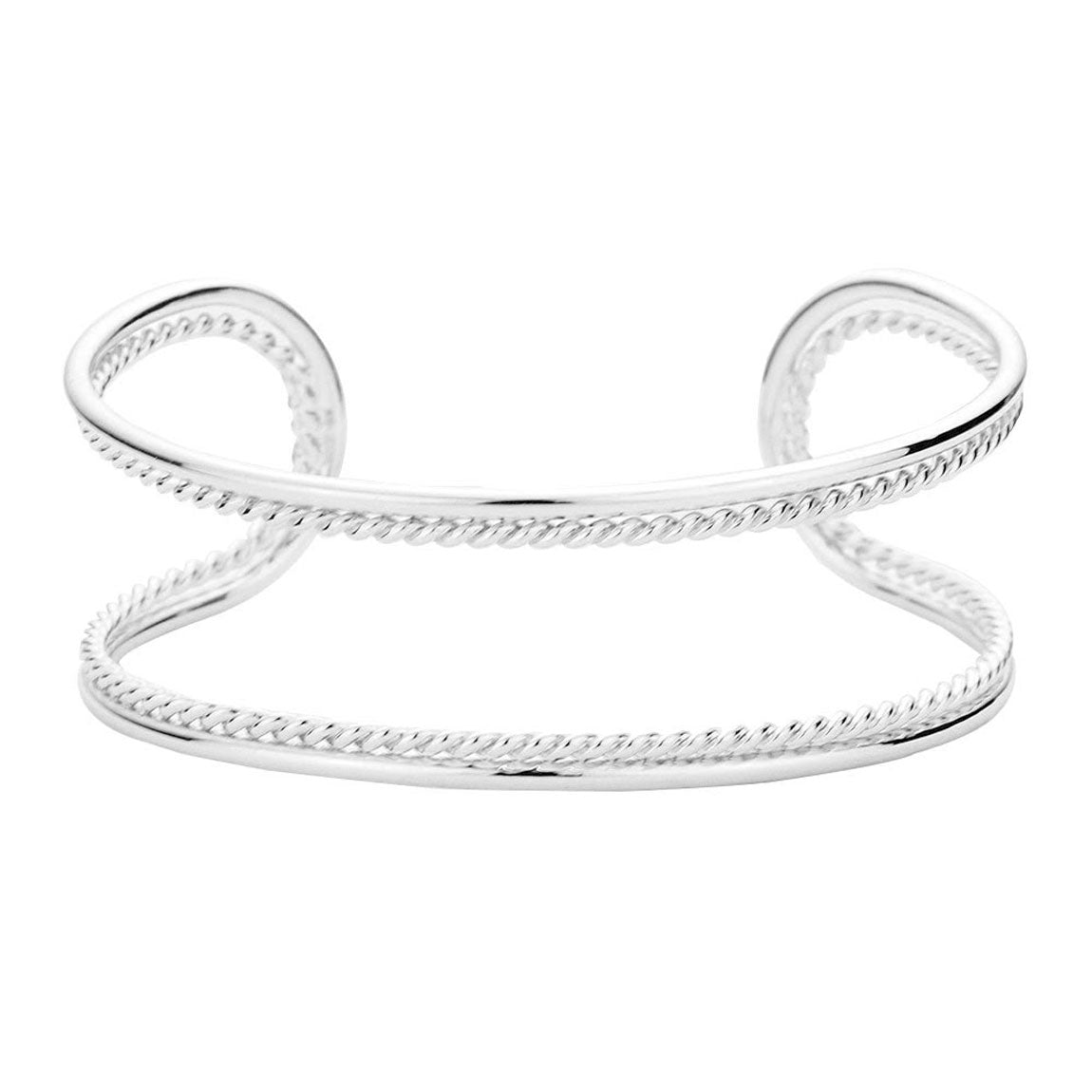 Silver Open Metal Cuff Bracelet. Look like the ultimate fashionista with these Bracelets! Add something special to your outfit this Valentine! Special It will be your new favorite accessory. Perfect Birthday Gift, Mother's Day Gift, Anniversary Gift, Graduation Gift, Prom Jewelry, Valentine's Day Gift, Thank you Gift.